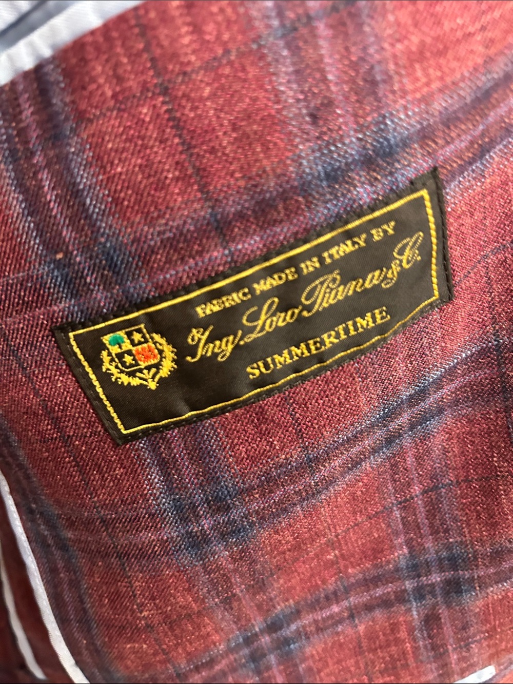 Peter Millar Red Plaid Sport Coat Blazer - Picture 3 of 8